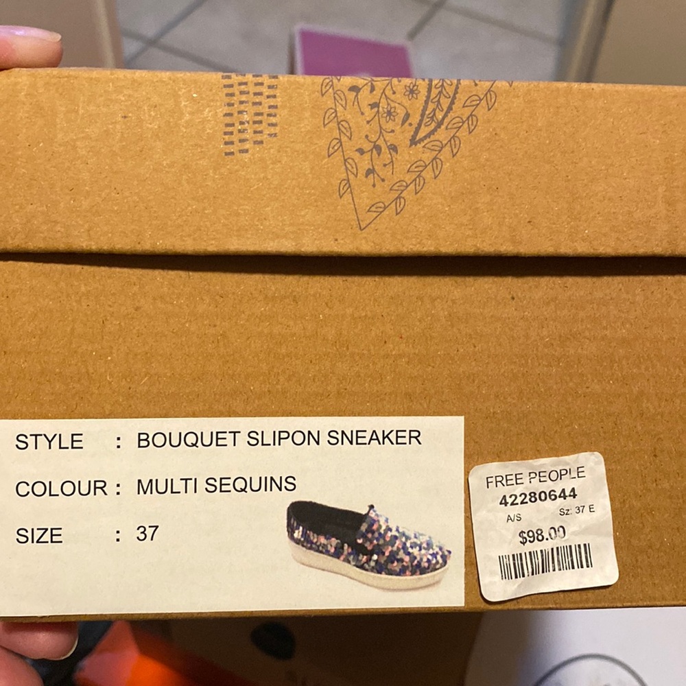 Free People sequin sneaker